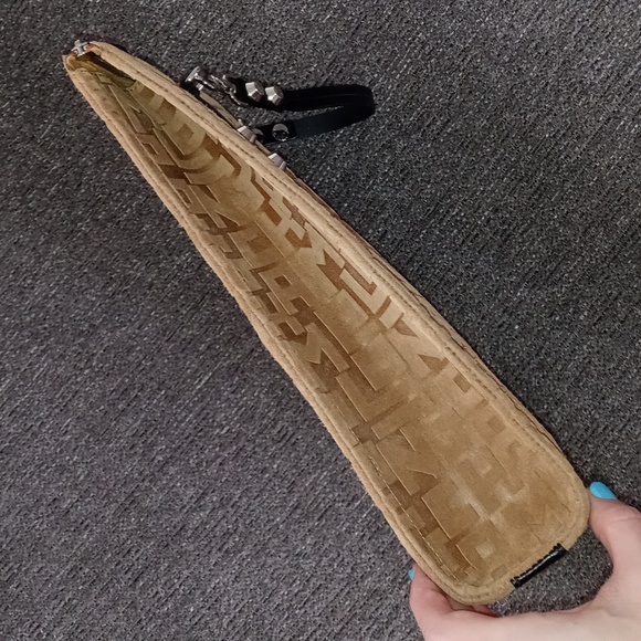 🖤RARE Longchamp🖤 - La Voyageuse Tan/Black Suede LGP Velours Vertical Tote - Picture 3 of 15